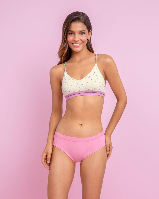 Paquete x 3 panties estilo hípster en algodón