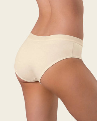 Paquete x 3 panties estilo hípster en algodón#color_s80-fondo-marfil-cafe-medio-marfil
