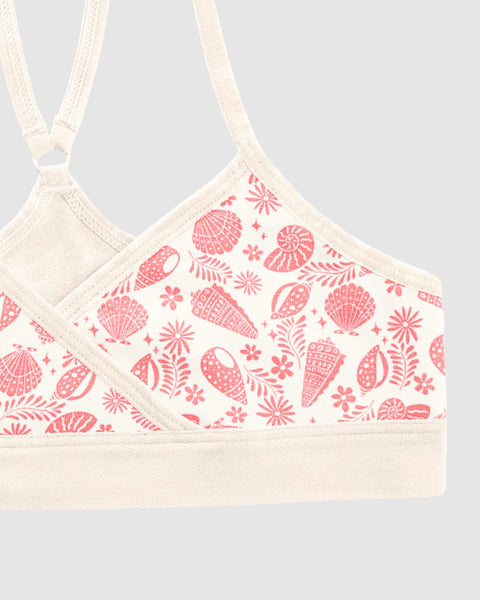 Top principiante con espalda deportiva para niña paquete x 2#color_s18-marfil-estampado-coral