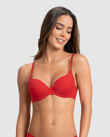 Brasier de realce suave con cargaderas multiusos#color_239-rojo