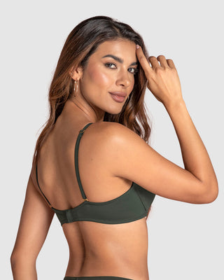Brasier strapless con arco de realce suave#color_249-verde-militar