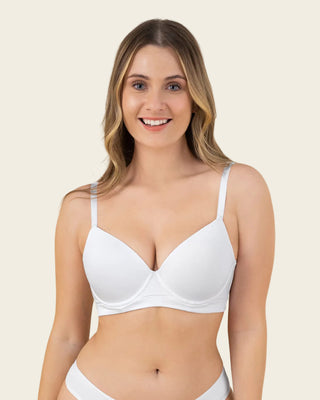 Brasier triangular de realce suave y espalda ancha#color_000-blanco
