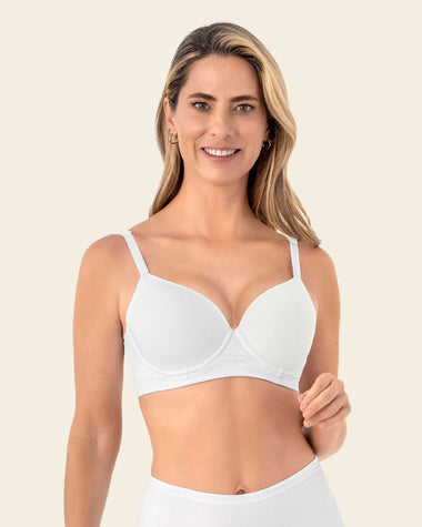 Brasier triangular de realce suave y espalda ancha#color_000-blanco