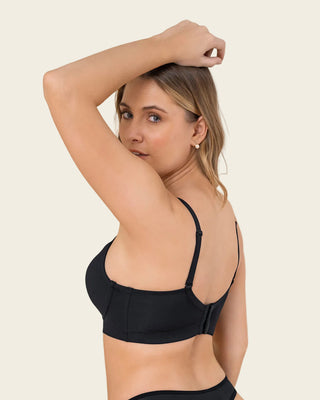 Brasier triangular de realce suave y espalda ancha#color_700-negro