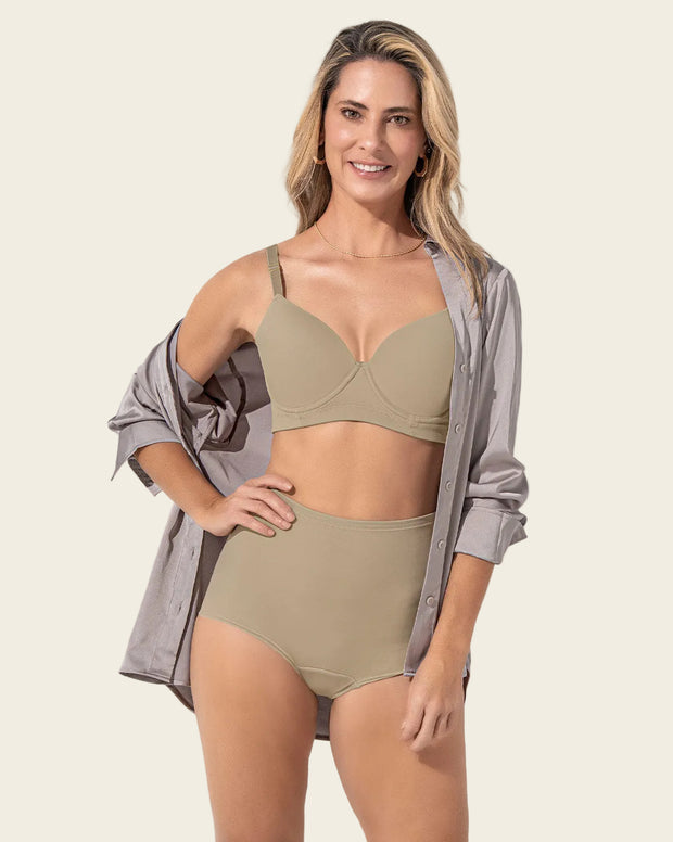 Brasier de realce suave y buen cubrimiento en espalda