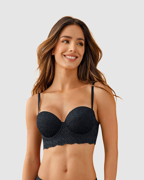 Brasier en encaje con realce incorporado Leonisa Colombia