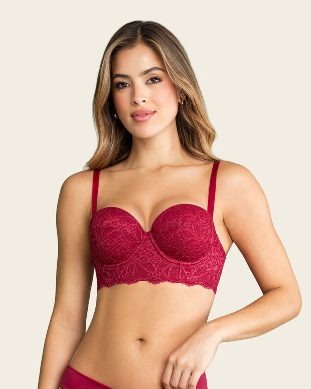 Brasier en encaje con realce incorporado