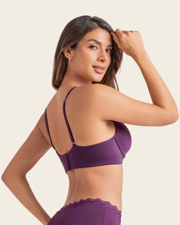 Brasier de realce alto copa lisa