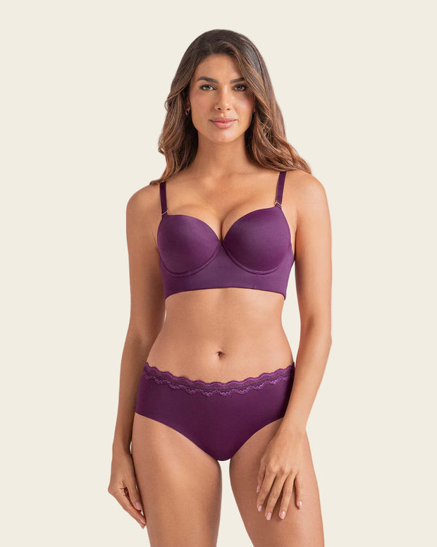Brasier de realce alto copa lisa