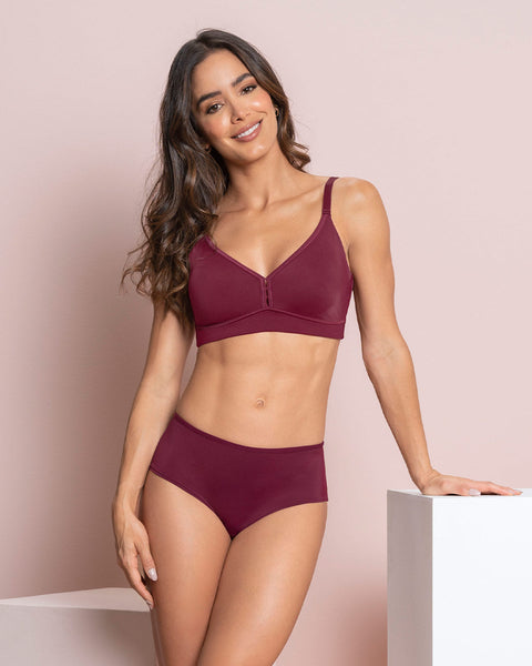 Brasier tipo top con abrochadura en espalda#color_220-vino-tinto