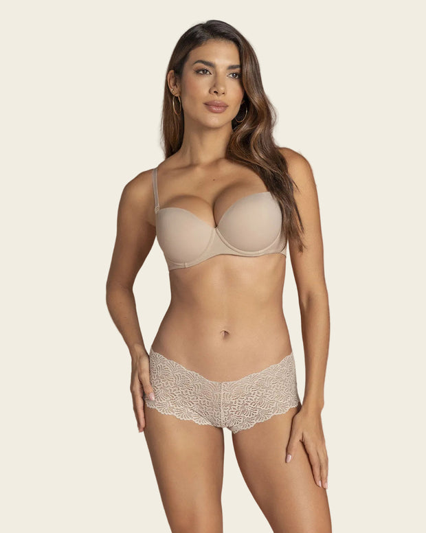 Brasier copa lisa con arcos y realce incorporado