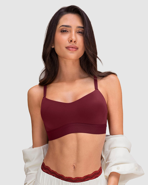 Brasier tipo top ultraliviano con copas internas fijas