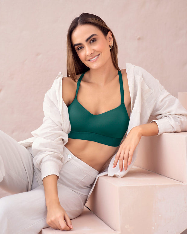 Brasier tipo top ultraliviano con copas internas fijas