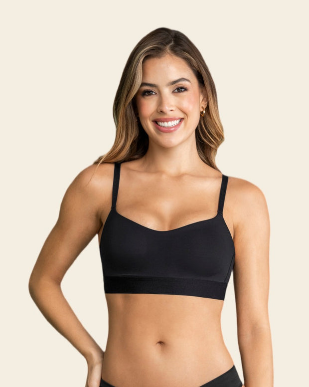 Brasier tipo top ultraliviano con copas internas fijas