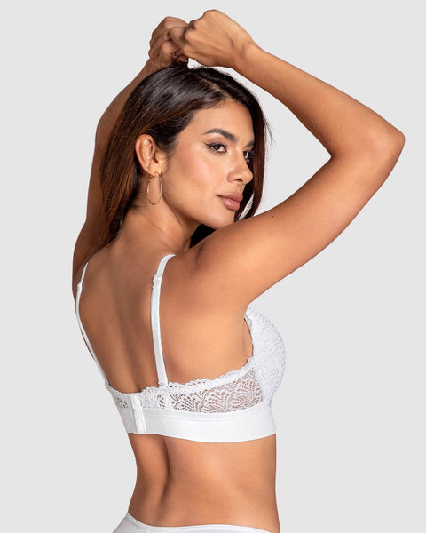 Brasier sin arco Liso y Encaje#color_000-blanco