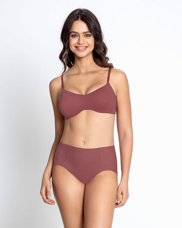 Brasier ultraliviano con copas internas fijas
