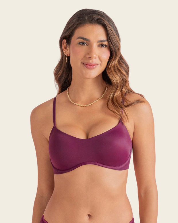 Brasier ultraliviano con copas internas fijas