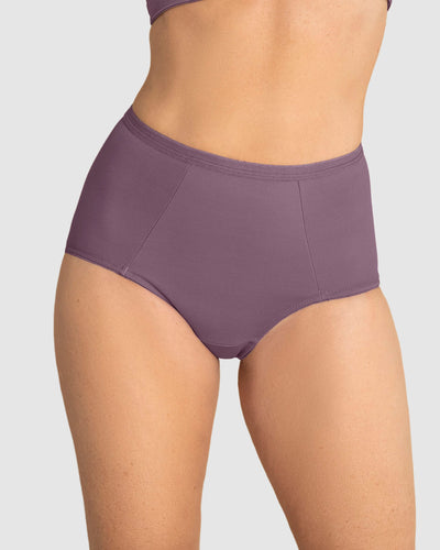 Panty clásico de control suave con excelente modelación#color_043-mora