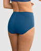 Panty clásico de control suave con toques de encaje en abdomen#color_546-azul