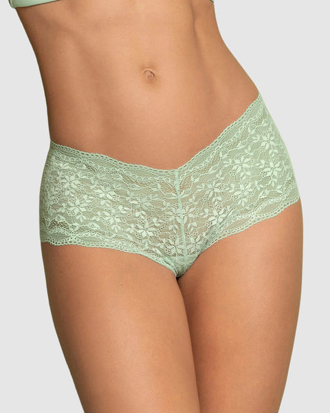 Panty estilo hipster en encaje sexy con refuerzo en algodón#color_475-verde-claro