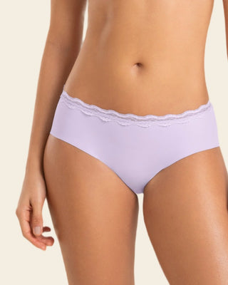 Panty hípster con encaje en cintura tiro medio#color_480-lila