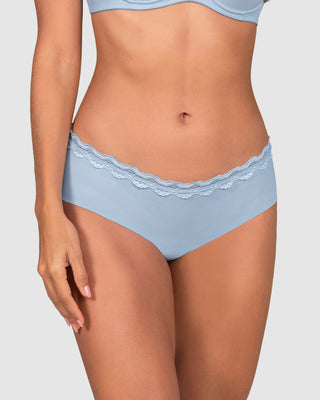 Panty hípster con encaje en cintura tiro medio#color_591-azul-claro