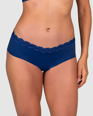 Panty hípster con encaje en cintura tiro medio#color_596-azul-oscuro