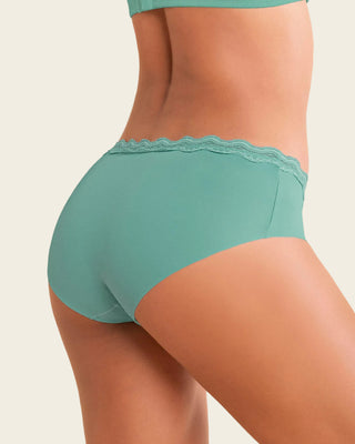 Panty hípster con encaje en cintura tiro medio#color_644-menta