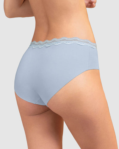 Panty hipster con encaje en cintura tiro medio#color_b47-azul-cielo