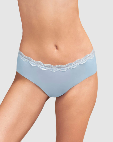 Panty hipster con encaje en cintura tiro medio#color_b47-azul-cielo