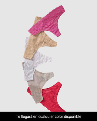 Tanga brasilera en encaje, te llegará en diseño disponible#color_980-multicolores