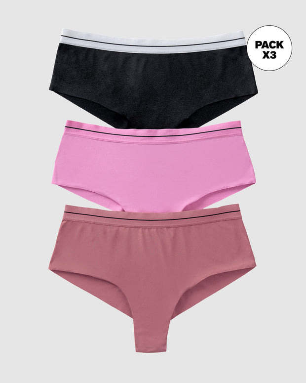 Panties cacheteros paquete x 3 ultracómodos