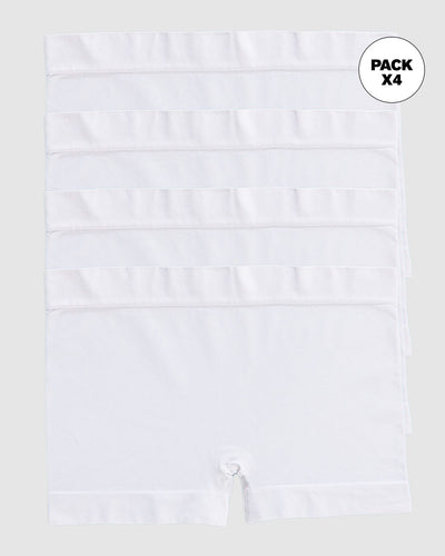 Paquete x 4 bóxers en tecnología seamless de total comodidad#color_000-blanco