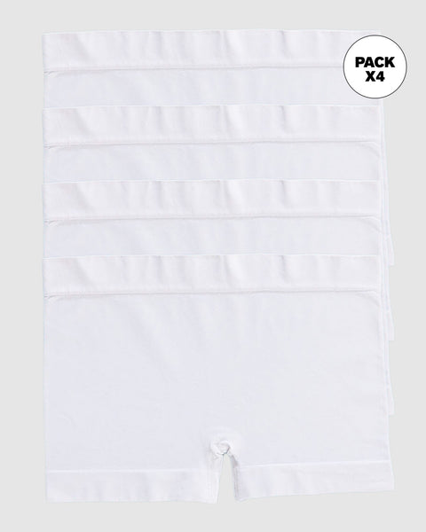 Paquete x 4 bóxers en tecnología seamless de total comodidad#color_000-blanco