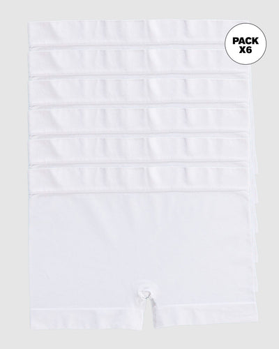 Paquete x 6 bóxers en tecnología seamless de total comodidad#color_000-blanco