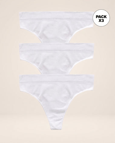 Paquete x3 brasileras tiro alto en tecnología seamless#color_000-blanco