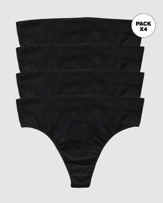 Paquete x 4 brasileras tiro alto en tecnología seamless#color_700-negro