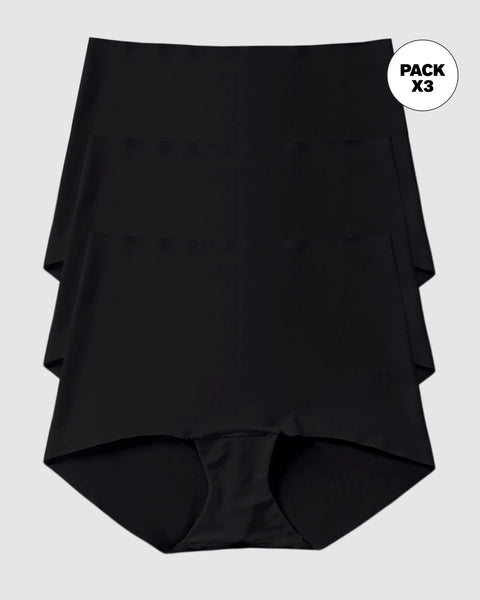 Paquete x 3 bóxers efecto invisible, tiro alto#color_700-negro