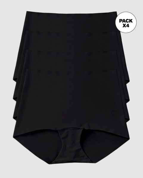 Paquete x 4 bóxers efecto invisible, tiro alto#color_700-negro