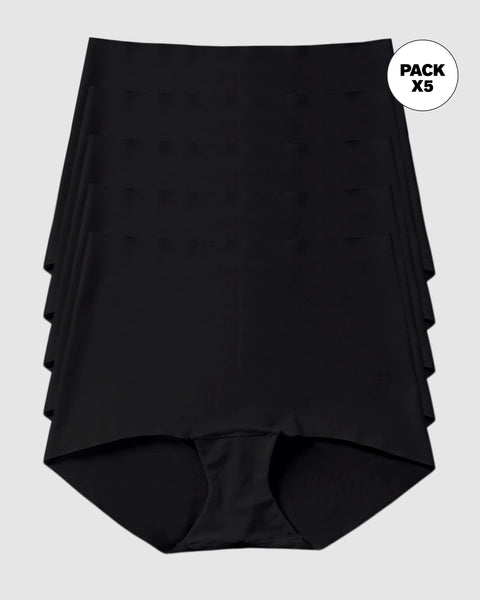 Paquete x 5 bóxers efecto invisible, tiro alto#color_700-negro