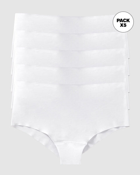 Paquete x 5 cacheteros invisibles tiro alto#color_000-blanco
