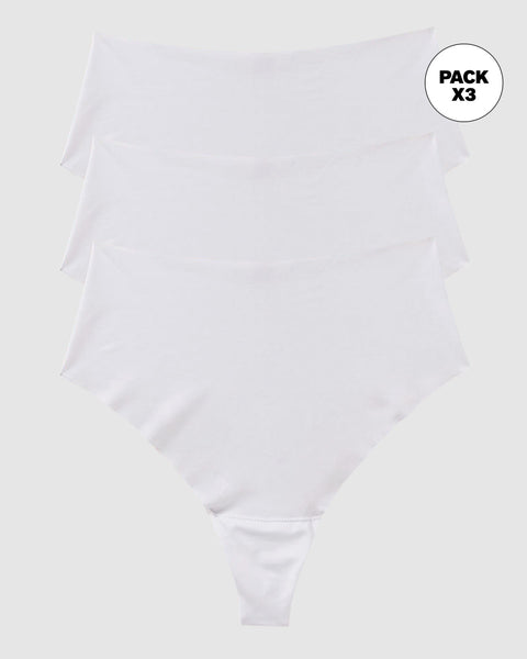 Paquete x 3 brasileras tiro alto invisibles#color_000-blanco