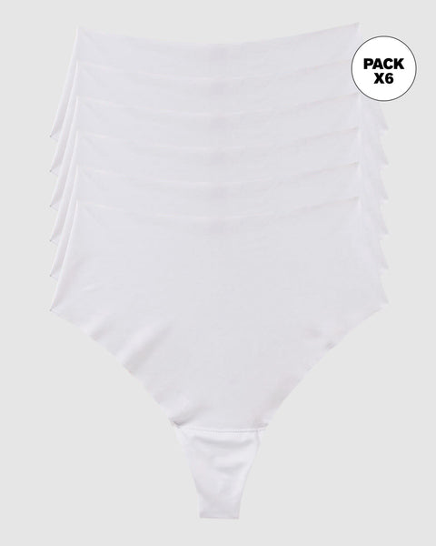 Paquete x 6 brasileras tiro alto invisibles#color_000-blanco