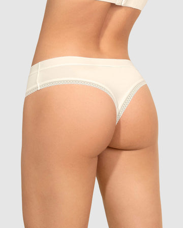 Paquete x 3 panties brasilera Liso + Encaje#color_253-marfil