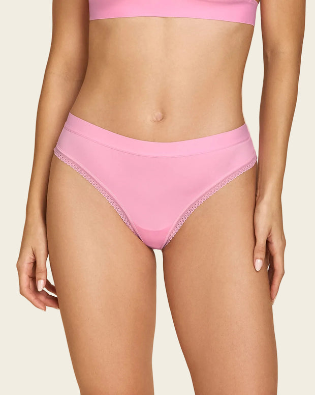Paquete x 3 panties brasilera Liso + Encaje