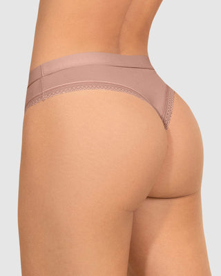 Paquete x 6 panties brasilera Liso + Encaje#color_a22-palo-de-rosa
