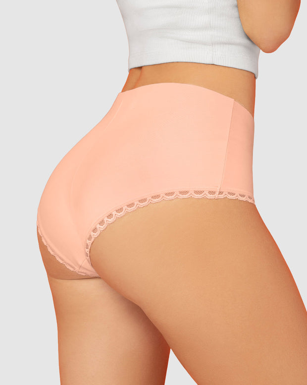 Paquete x 2 panties cacheteros, sin elásticos en cintura