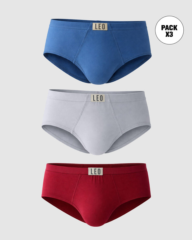 Paquete x 3 Pantaloncillos Clásicos Leo 100% en Algodón
