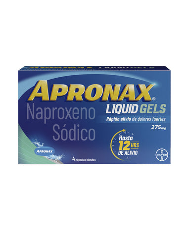 Apronax 275 mg cápsula líquida naproxeno sódico caja x 4 cápsulas#color_sin-color