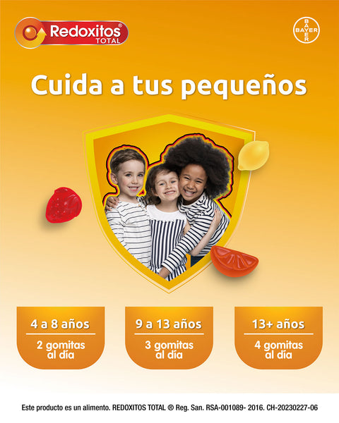 Redoxitos® Total Vitaminas C + D + Zinc x 25 gomas x 2 Und#color_sin-color